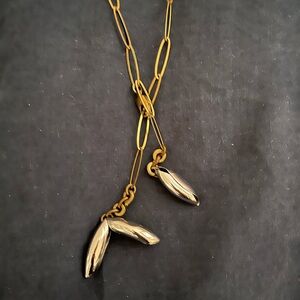 Michele Two-Tone Brass and Silver Necklace